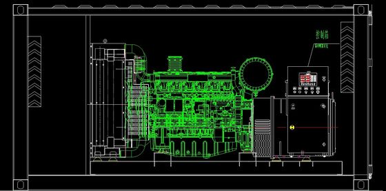 Containertype 400kva Yuchai Diesel Generator Set met waterkoelsysteem en draagbaar