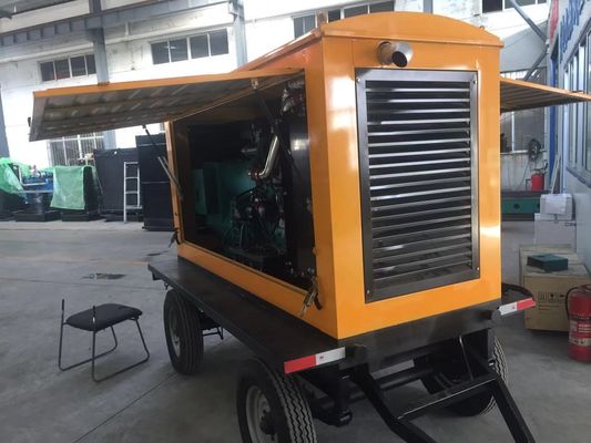 Automatische schakelaar 120 kW Dongfeng Kangmingsi Diesel Generator Set Trailer met regenbescherming