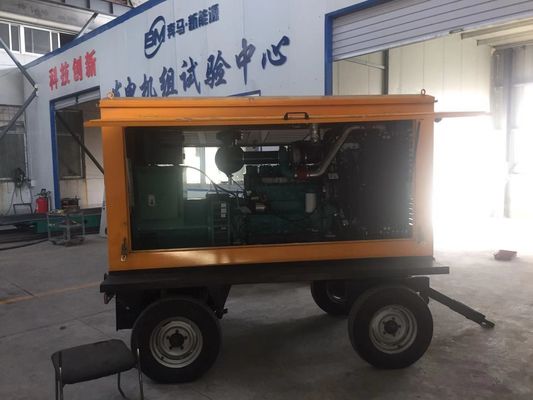 Automatische schakelaar 120 kW Dongfeng Kangmingsi Diesel Generator Set Trailer met regenbescherming