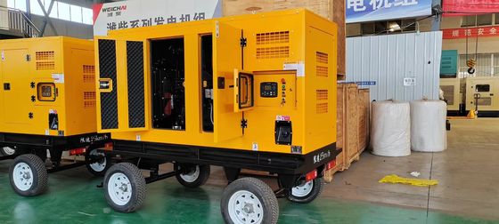 1500 RPM Dongfeng Kangmingsi 100KVA mobiele stille generator met Marathon alternator