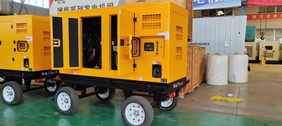 1500 RPM Dongfeng Kangmingsi 100KVA mobiele stille generator met Marathon alternator