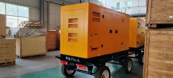 1500 RPM Dongfeng Kangmingsi 100KVA mobiele stille generator met Marathon alternator
