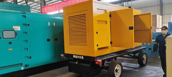 500KVA WEICHAI mobiele auto stille luidspreker generator set 400KW back-up nood stroomvoorziening zelfstart systeem