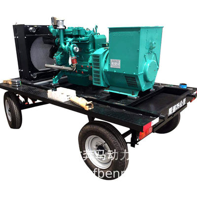 1500 RPM 100KW Weichai Diesel Generator Set met waterkoelsysteem en mobiele trailer