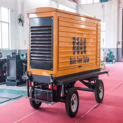 125KVA Weichai mobiele trailer regenbestendige overkapping Diesel generator set 100KW back-up noodstroomvoorziening zelfstart