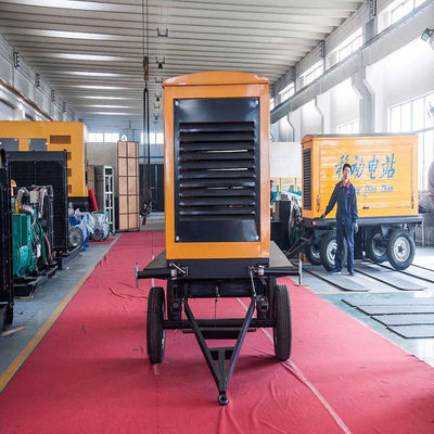 125KVA Weichai mobiele trailer regenbestendige overkapping Diesel generator set 100KW back-up noodstroomvoorziening zelfstart
