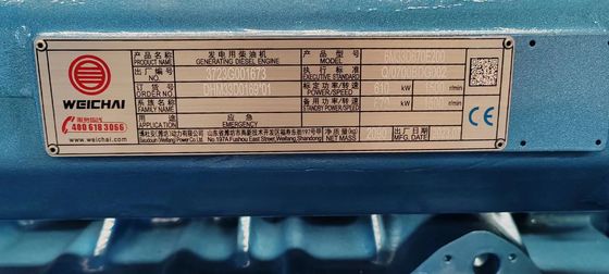 400V 1500RPM 550KW Weichai Diesel Generator Set voor grootschalige noodvoeding